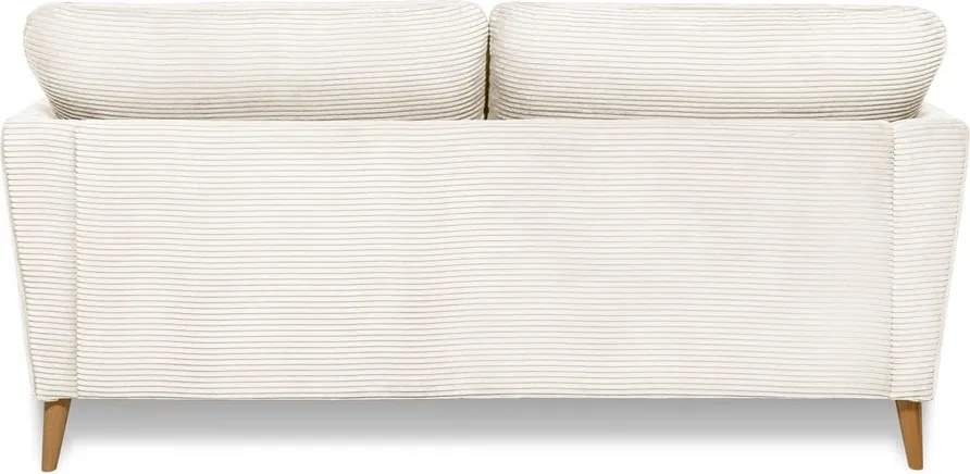 Divano in velluto a coste bianco 170 cm Paris - Scandic