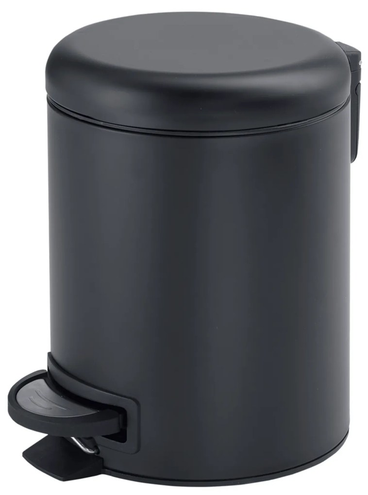 Pattumiera Bagno Con Pedale 3 Lt Gedy "Potty" Nero Opaco