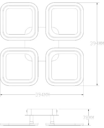 Zuma Line MS232040R-WH-Luce LED dimmerabile STELLAR LED/30W/230V 3000-6000K white+RC