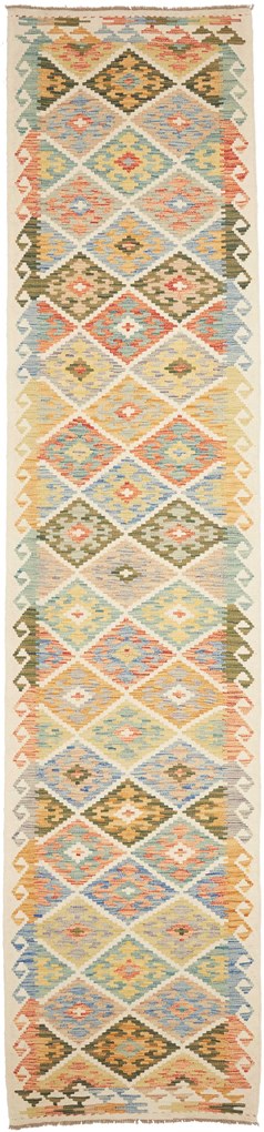 Kilim Tappeto 90x390 (Pakistan) Tessuto A Mano