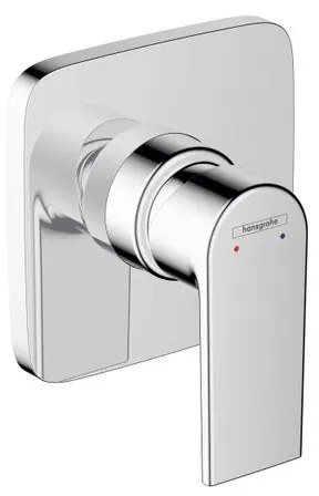 Rubinetto per doccia getto laminare cristallino a 2 manopole Vernis Shape cromo lucido HANSGROHE