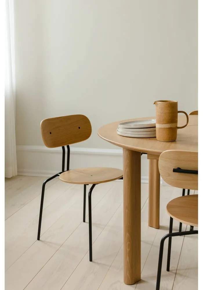 Sedia da pranzo nero-antracite Curious - UMAGE