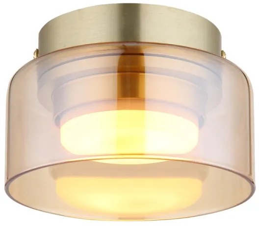 Globo 16055DG - Plafoniera LED HIGGINS 1xGX53/6W/230V diametro 13 cm marrone