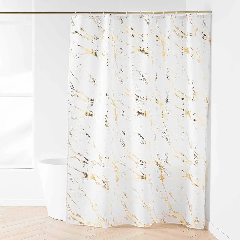 Tenda per doccia 180x200 cm Aquamarbre – douceur d'intérieur