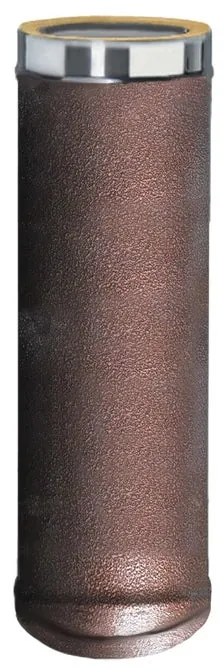 Condotto a doppia parete Tubo DP coib. Arabesc d.80/130 in inox 100 cm