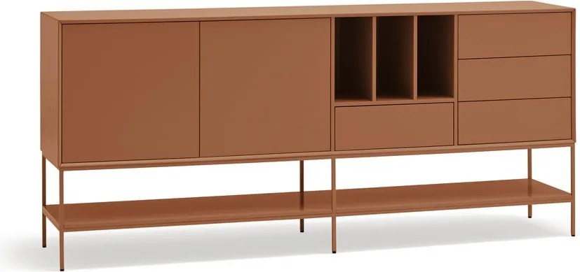 Cassettiera color mattone 220x98x45 cm Platt – Teulat