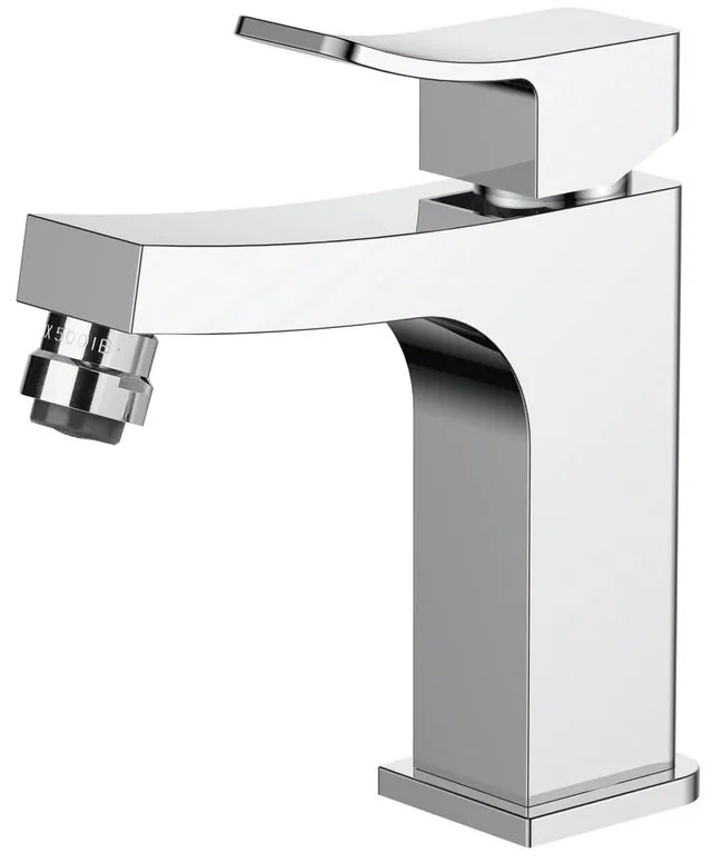 Rubinetto per bidet getto laminare cristallino War cromo lucido