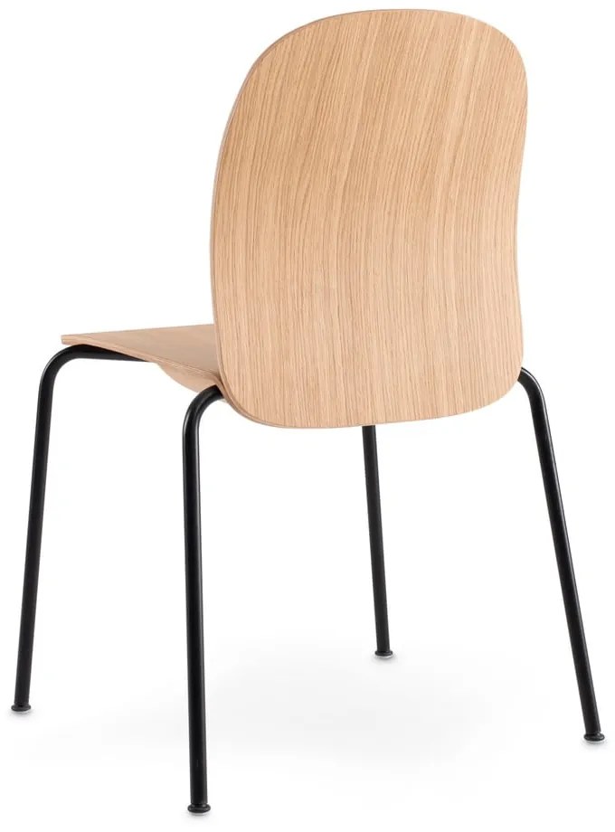 Sedie da pranzo in set di colore naturale con effetto rovere impilabili 2 pz Book – Gazzda