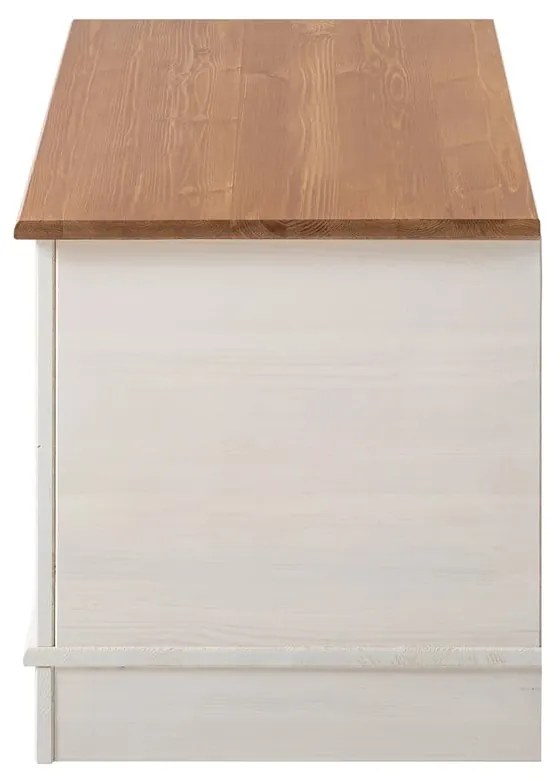 Cassapanca in legno di pino bianco 80x45 cm Anita - Støraa