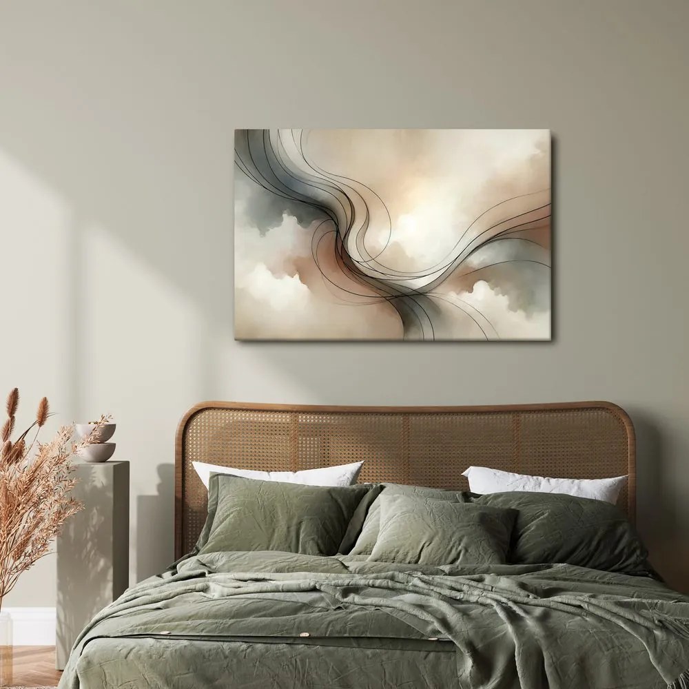 Quadro su tela – Linee delicate nello spazio