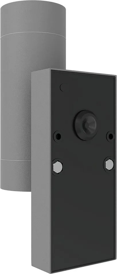 Applique Bidirezione GU10 con Sensore Crepuscolare IP65 - Grigia