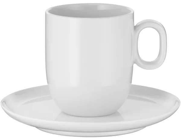 WMF - SET 2x Tazza di crema di caffè con piattino BARISTA 170 ml bianco
