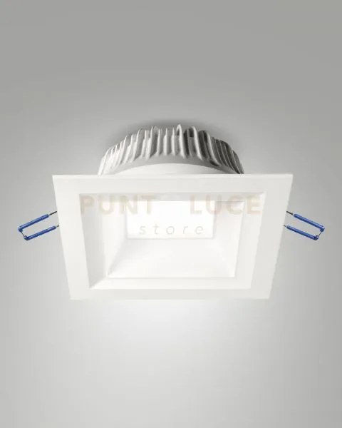 Davos faretto incasso bianco quadrato 20w 3000k 2100lm opale dimmer...