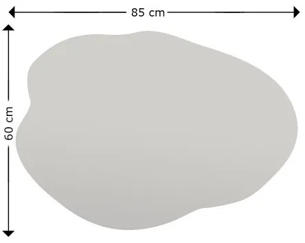 Specchio da parete OHHO 85x60 cm nero