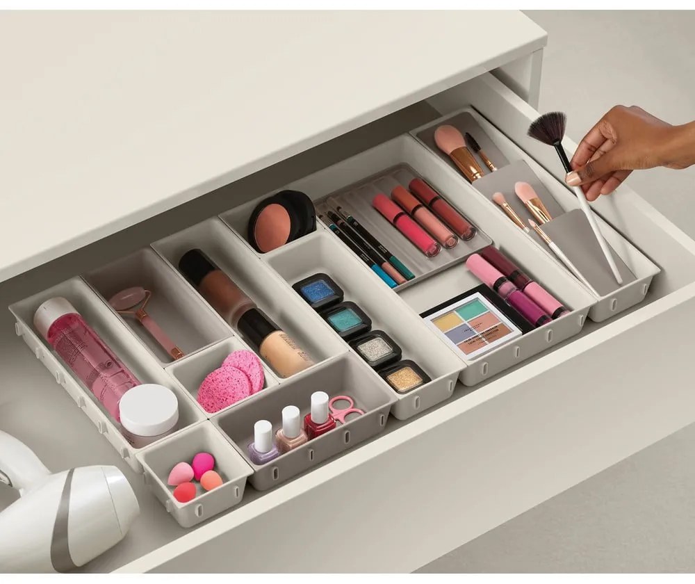 Organizzatori da bagno beige in set da 12 Viva - Joseph Joseph