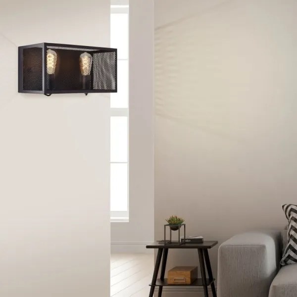 Brilliant - Applique MAZE 2xE27/40W/230V nero