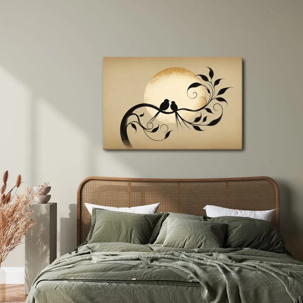 Quadro su tela – Amore su un ramo