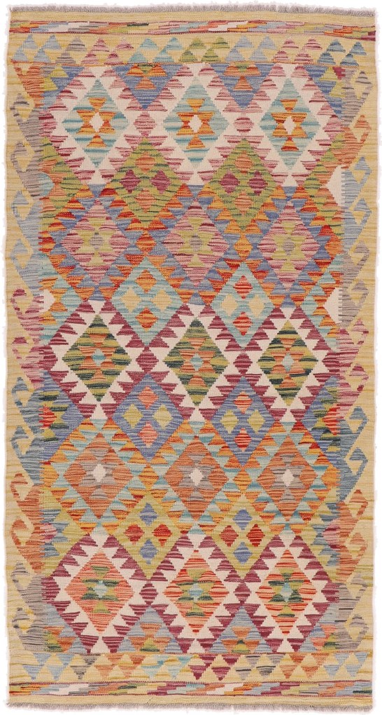 Kilim Tappeto 110x200 (Afghanistan) Tessuto A Mano