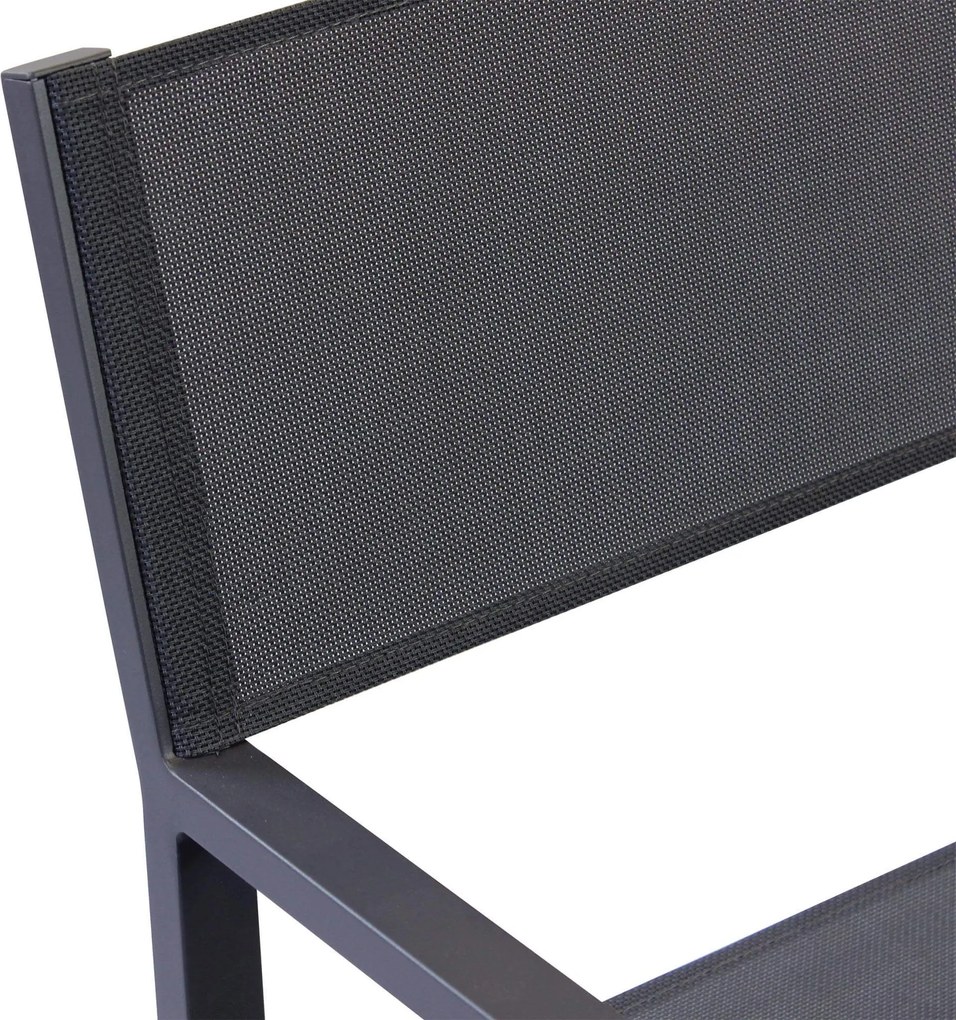 SPLENDOR - poltrona da giardino in alluminio e textilene impilabile