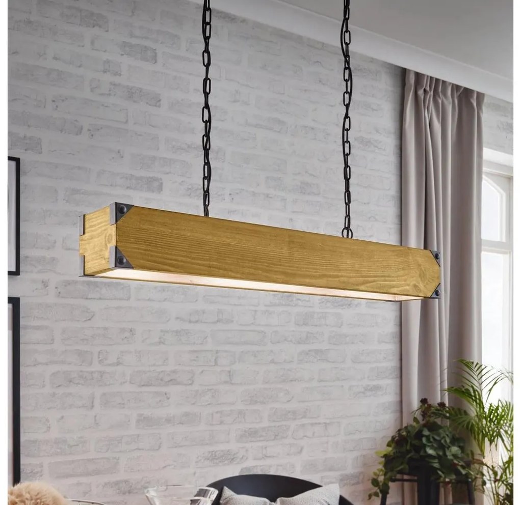 Eglo 43159 - Lampadario a sospensione con catena HARBOROUGH 4xE27/40W/230V