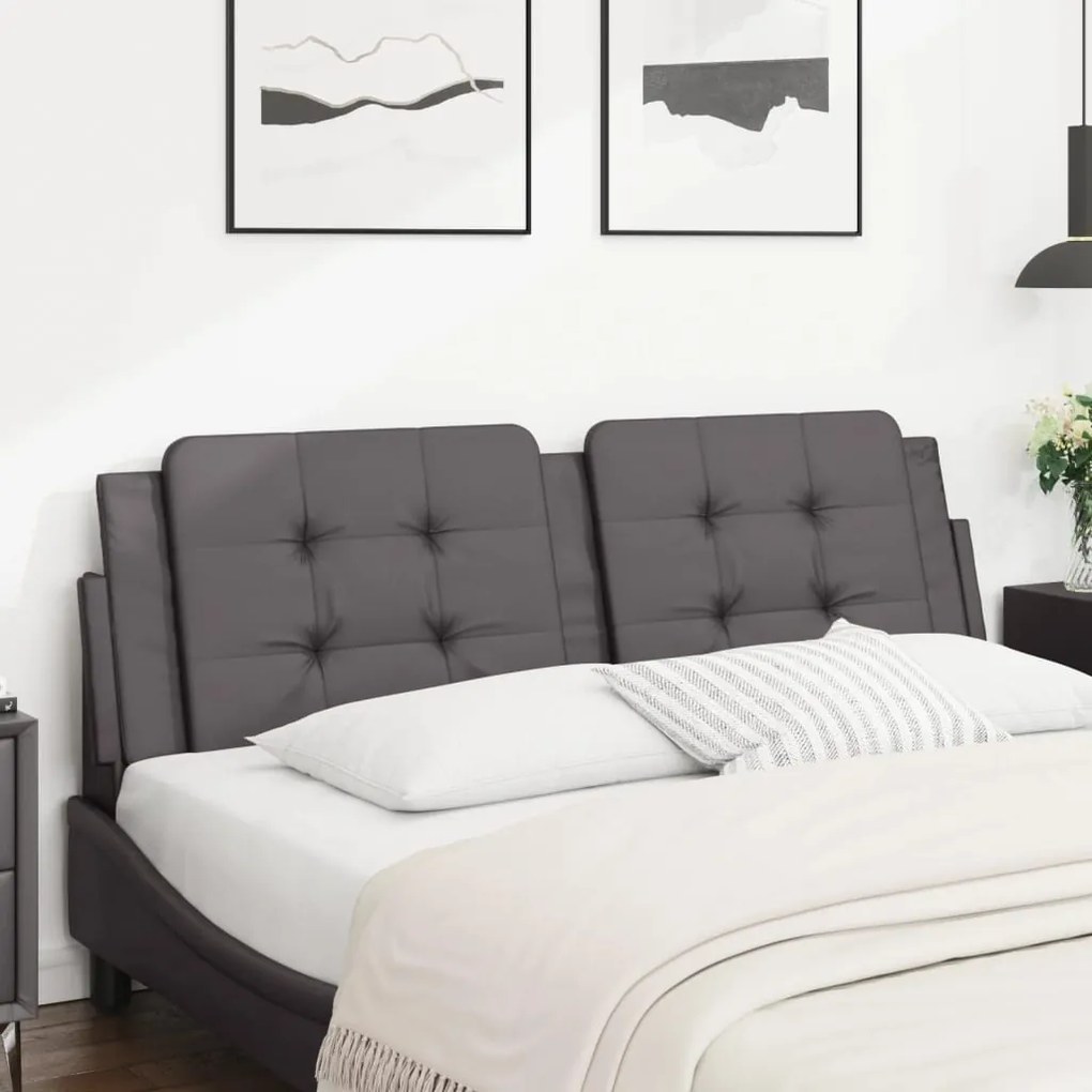 Cuscino Testiera Grigio 160 Cm İn Similpelle /