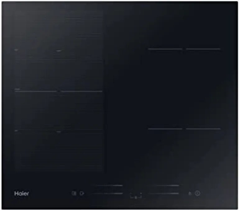 Haier Series 4 HAFRSJ64MC Piano cottura Nero Da incasso 59 cm a induzione 4 Fornelli