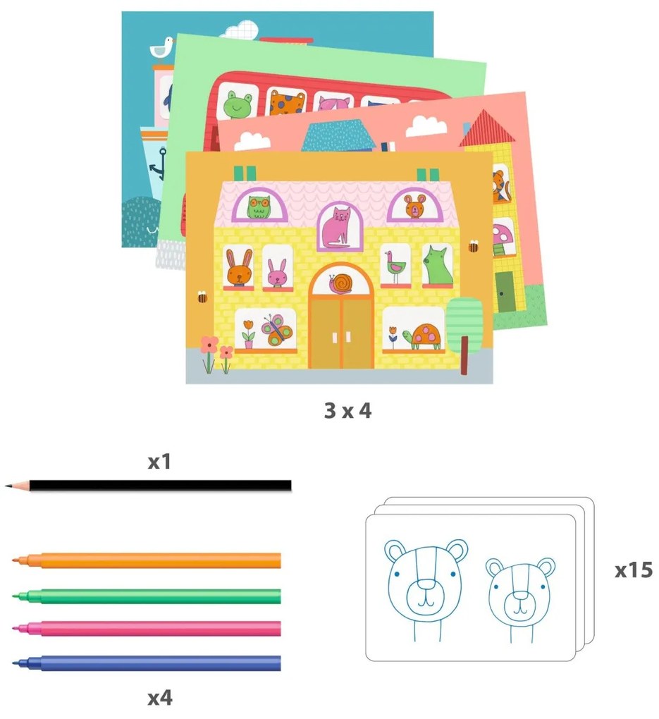 Libretto da colorare con animali - Scrivere una storia