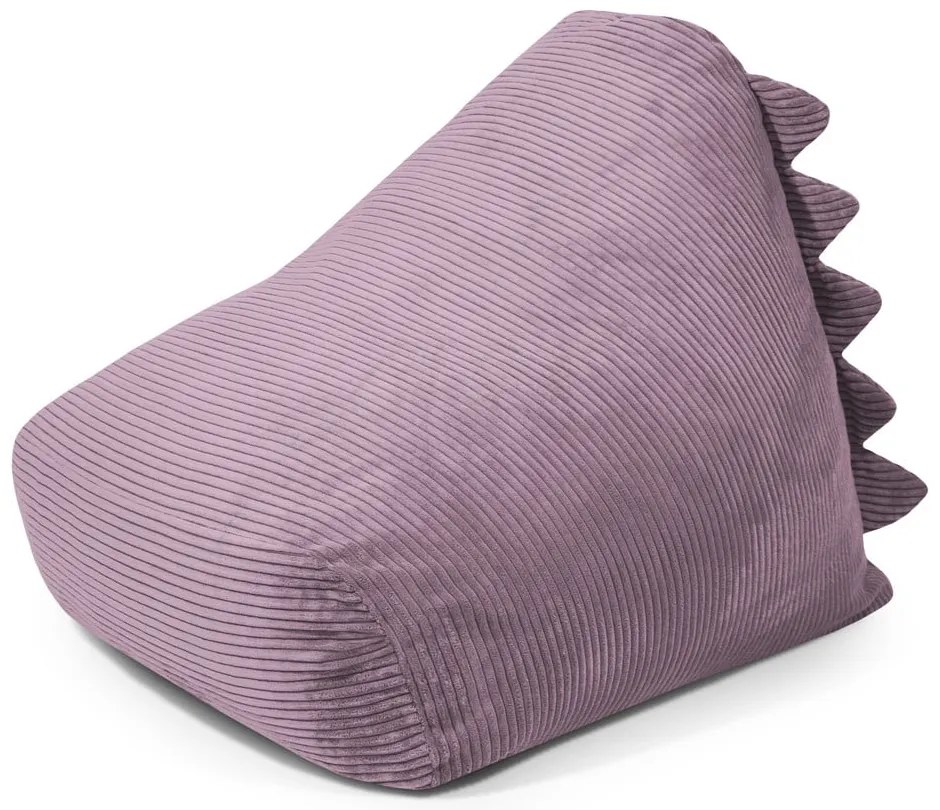 Pouf a sacco per bambini viola con rivestimento in velluto a coste Snug 80 Dragon – SLOWDOWN