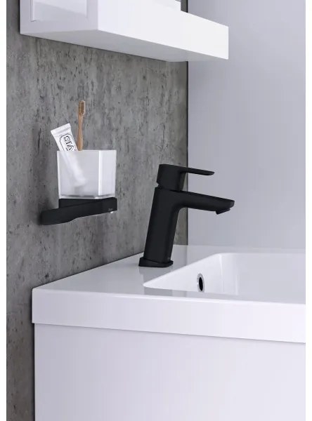 Ravak X070150 - Miscelatore monocomando per lavabo FREE 17,2 cm nero
