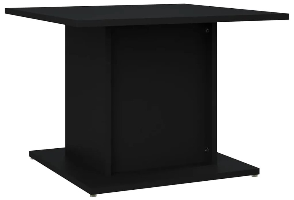 Tavolino da salotto nero 55,5x55,5x40 cm in truciolato