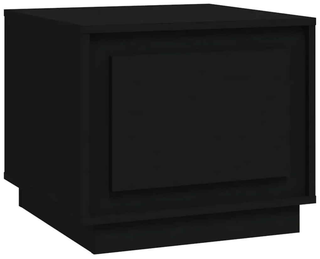 Tavolino da salotto nero 51x50x44 cm in legno multistrato