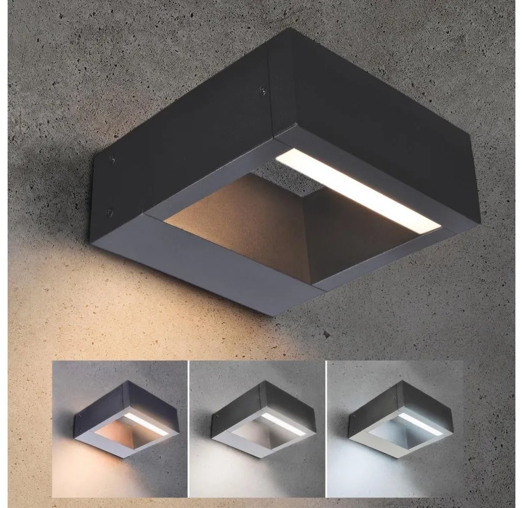 Brilagi - Lampada LED da esterno RAGUSA LED/7W/230V 3000/4000/6000K antracite IP54