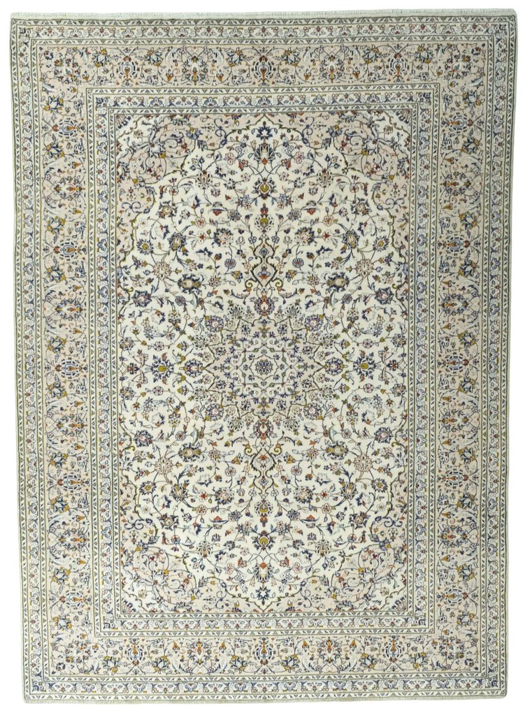 Kashan Tappeto persiano 250 x 350 Beige (Iran) Annodato A Mano