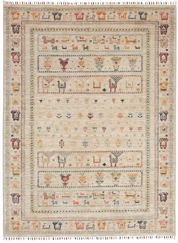 Samarkand Tappeto orientale 200 x 150 Marrone (Pakistan) Annodato A Mano