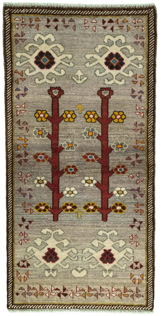 Gabbeh Tappeto persiano 180 x 90 Nero (Iran) Annodato A Mano