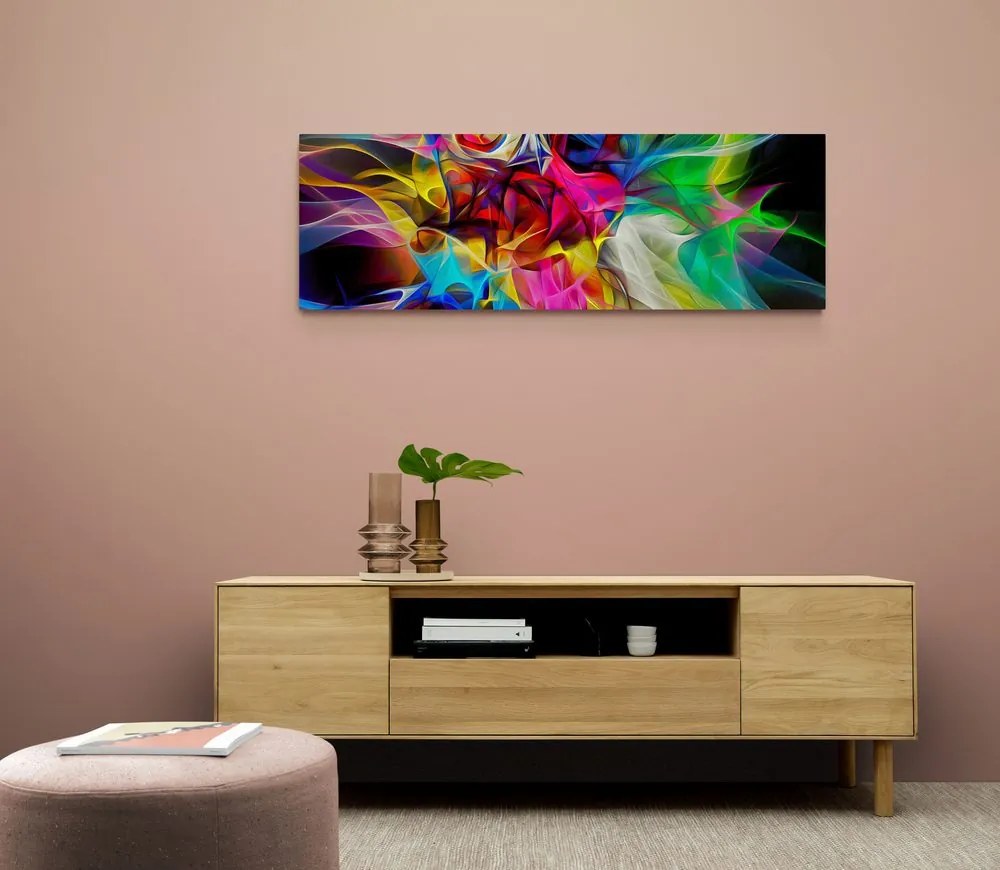 Quadro su tela – Caos colorato astratto