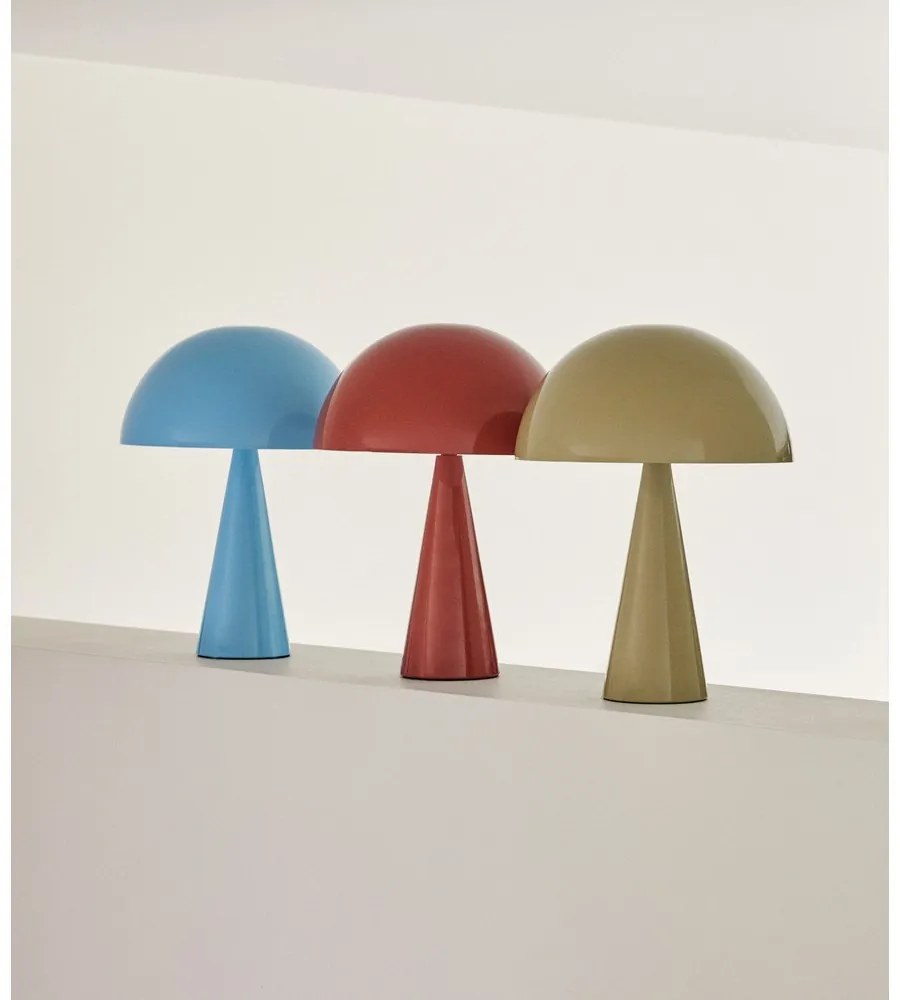Lampada da tavolo azzurra (altezza 33 cm) Mush - Hübsch