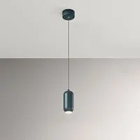 Lampadario In Metallo Contemporaneo Bullet Verde Led