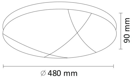 Plafoniera LED dimmerabile ATLAS LED/72W/230V 3000-6500K + +TC