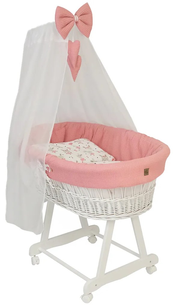 Letto in vimini con attrezzatura per un bambino - Coniglio