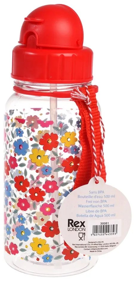 Bottiglia per bambini rossa in tritolo 500 ml Tilde – Rex London