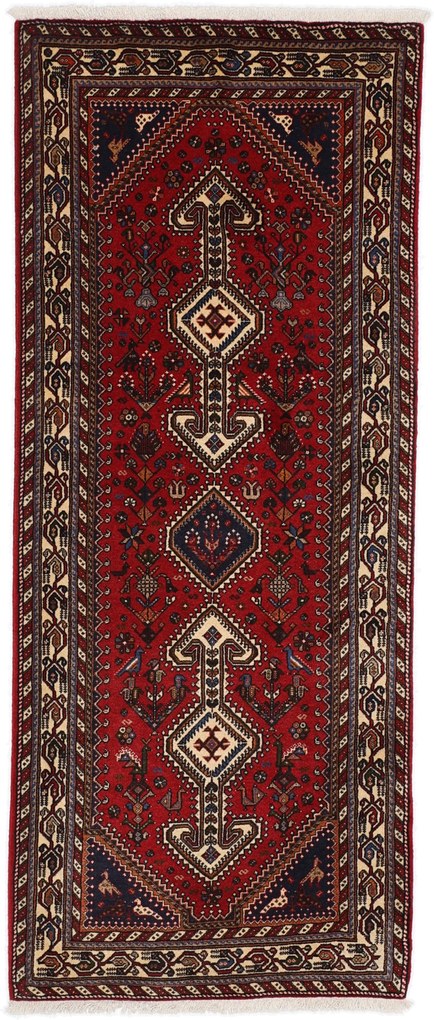 Persian Tappeto 90x210 (Iran) Annodato A Mano