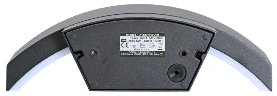 Brilagi - Lampada da parete LED esterna con sensore ARCELO LED/8W/230V IP54