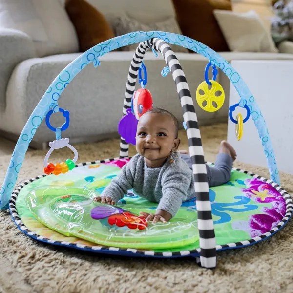 Baby Einstein - Coperta per bambini per giocare con water mat 2in1 SEA FLOOR EXPLORERS