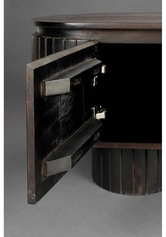 Mobile TV marrone scuro in mango massiccio 140x45x40 cm Kenji – Dutchbone