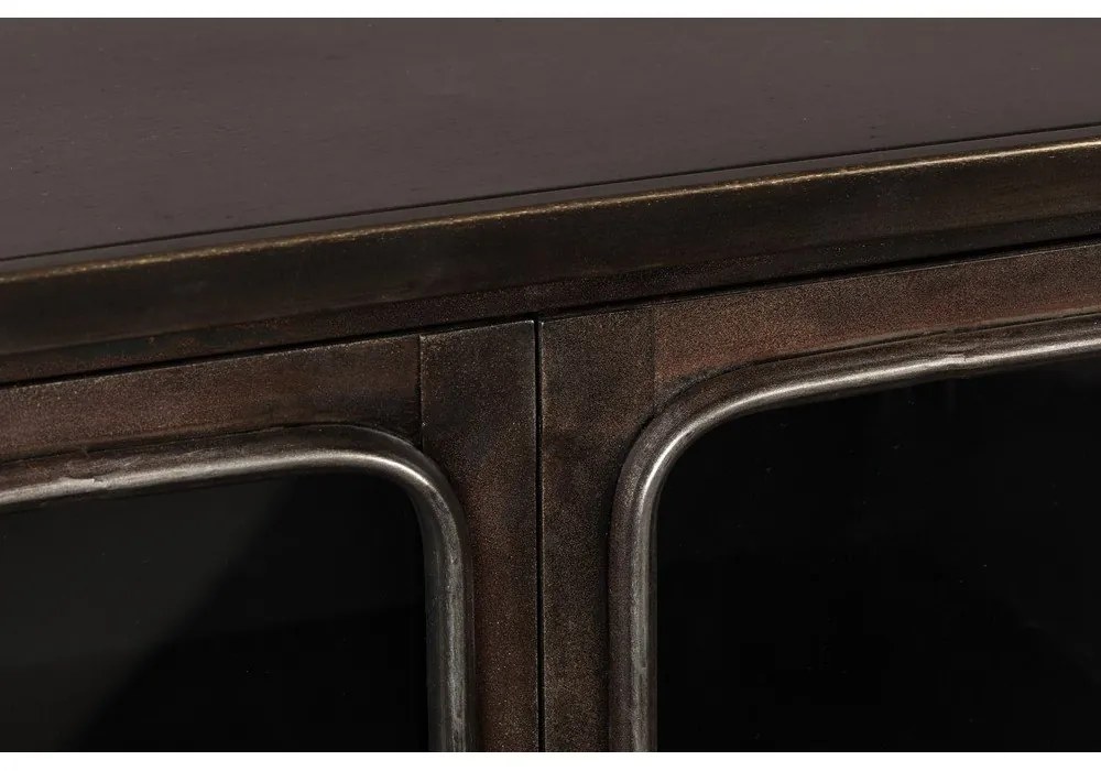 Vetrina nera in metallo 60x100x35 cm Denza – Dutchbone