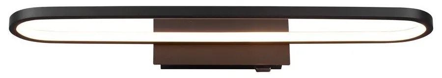 Applique LED nero opaco (lunghezza 60 cm) Gianni - Trio