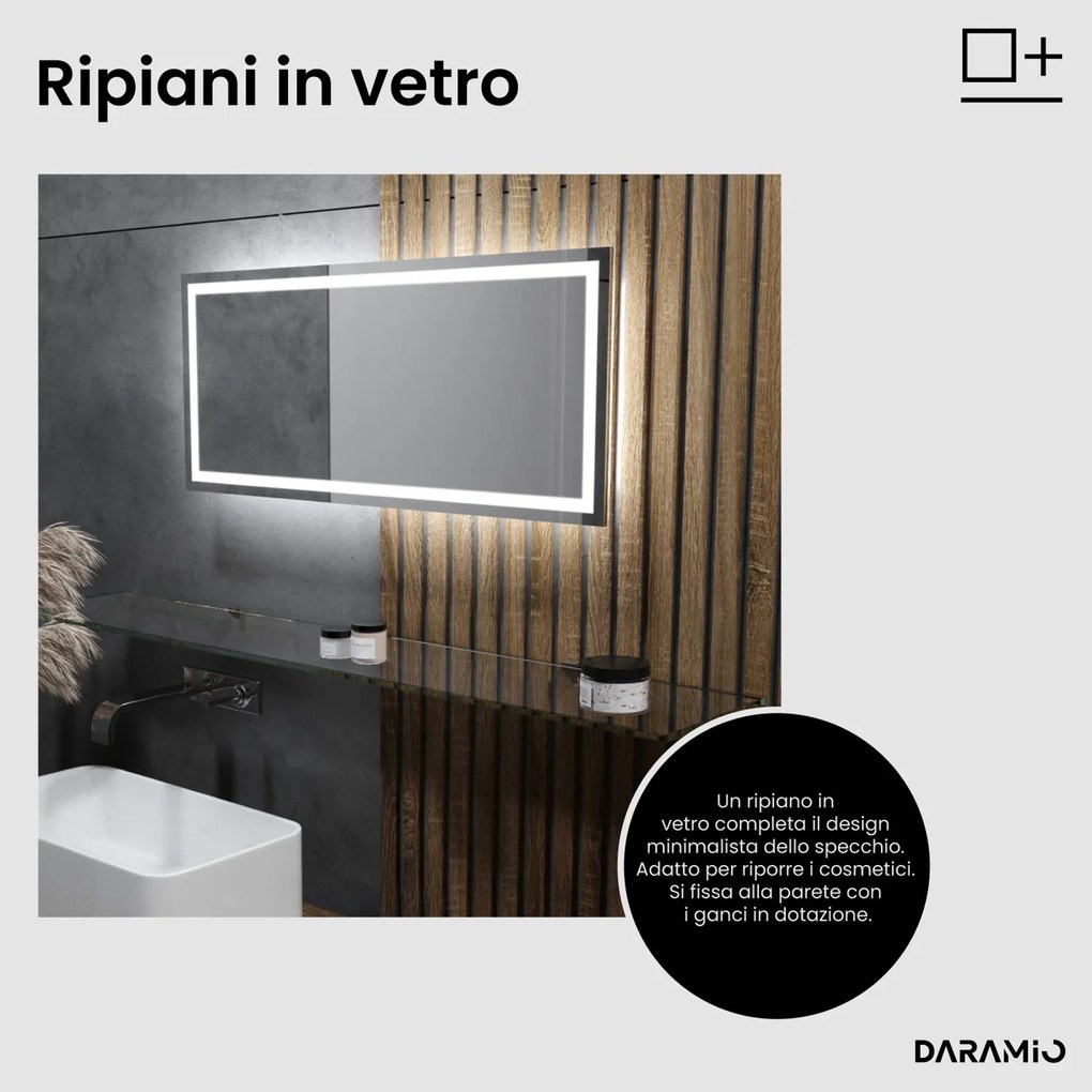 Specchio con luce LED F2