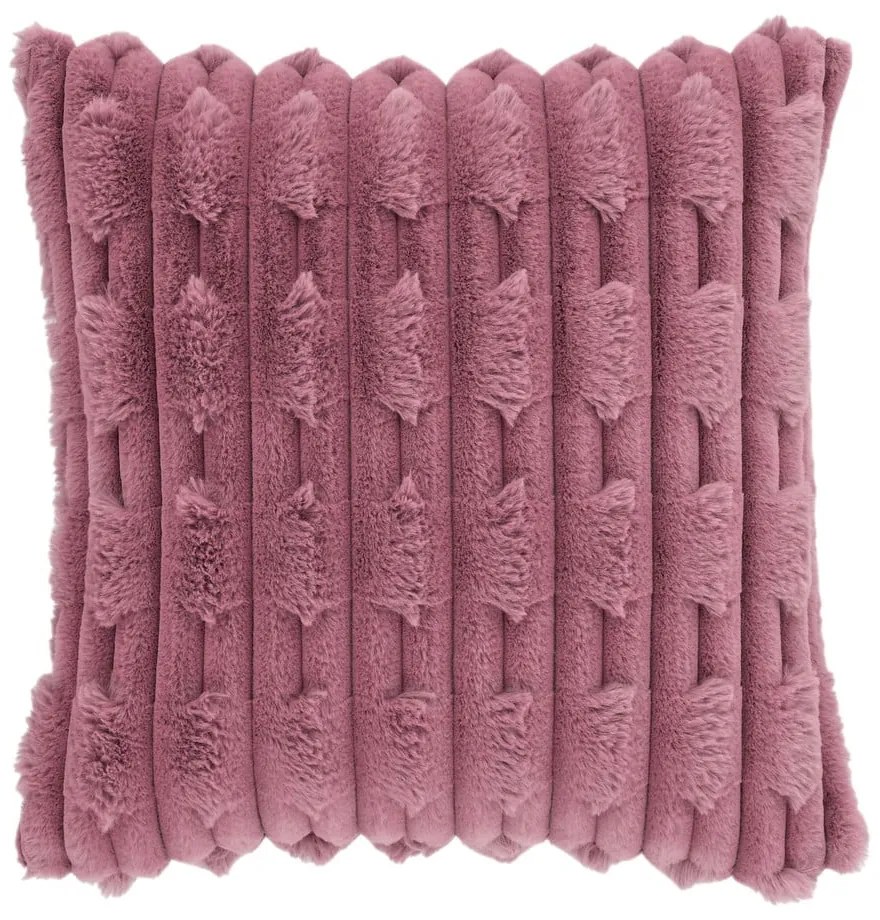 Cuscino decorativo in micropile 50x50 cm Carved Fur – Bianca