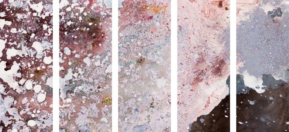 Quadri 5 pezzi – Astrazione in toni delicati